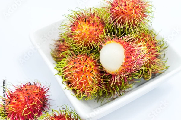 Fototapeta red rambutan fruit