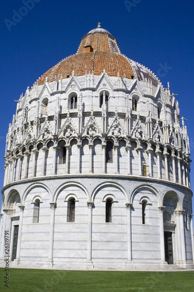 Obraz The Baptistry at Pisa.
