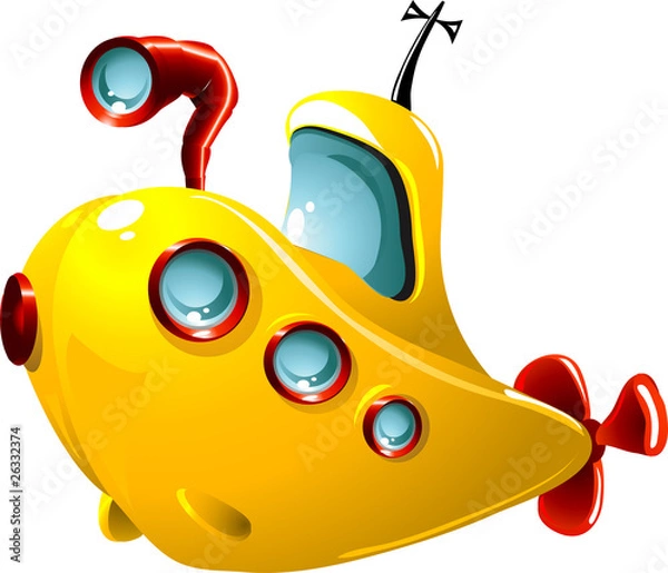 Obraz Cartoon submarine