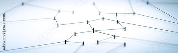 Obraz Koncepcja połączenia renderowania 3d panorama