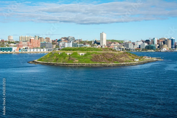 Obraz Halifax Harbour skyline, Nova Scotia with George's Island