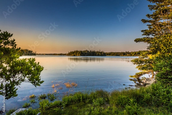 Fototapeta Seascapes from Atlantic Canada along the coastal shoreline.