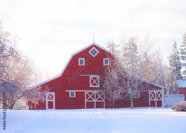 Obraz Red prairie barn