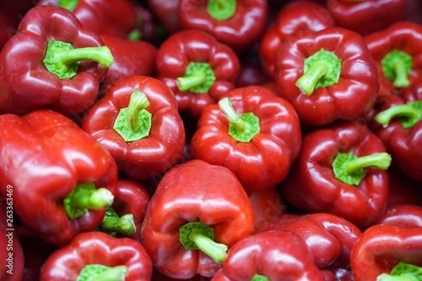 Obraz wallpaper texture fresh red pepper 