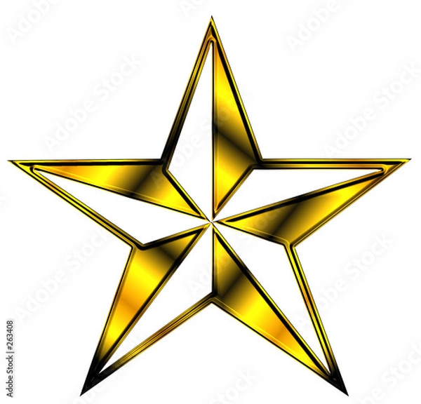 Obraz gold star