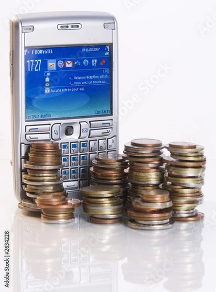 Obraz téléphone et monnaie