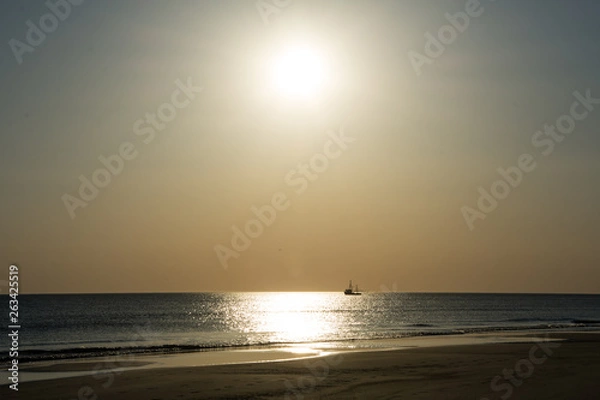 Obraz Wattenmeer Nordsee Amrum Abenddämmerung