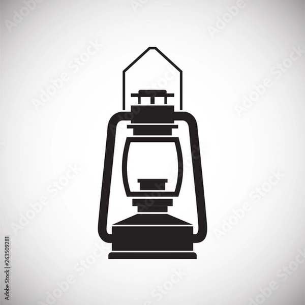 Obraz Lantern icon on background for graphic and web design. Simple vector sign. Internet concept symbol for website button or mobile app.
