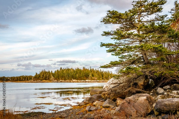 Obraz Coastal shoreline seascapes of Nova Scotia.