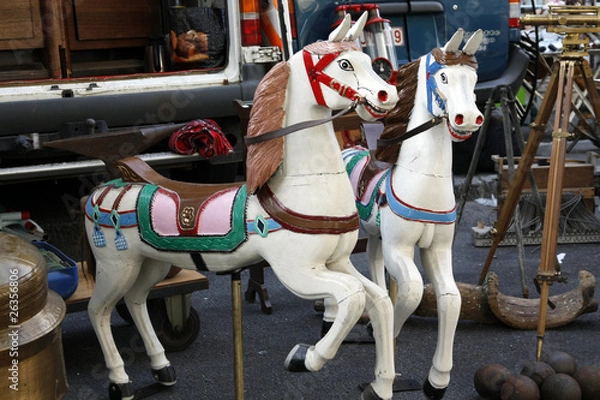 Obraz Les chevaux de bois.