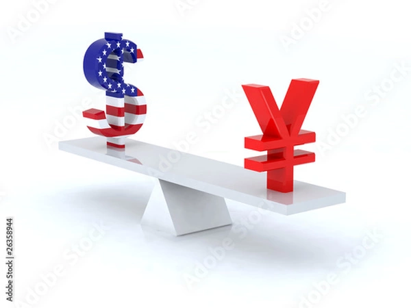 Obraz dondolo dollaro yen