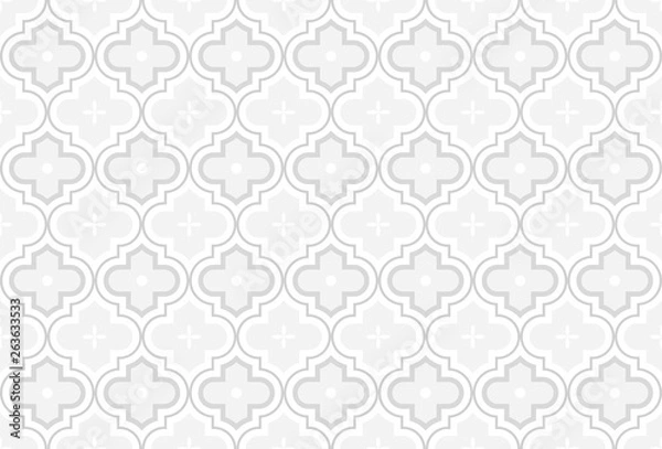 Obraz Moroccan Quatrefoil Seamless Pattern Mosaic Ogee Vector