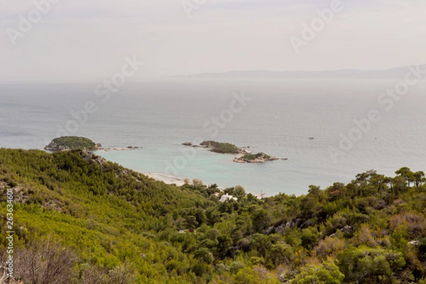 Fototapeta View of small islets in the sea