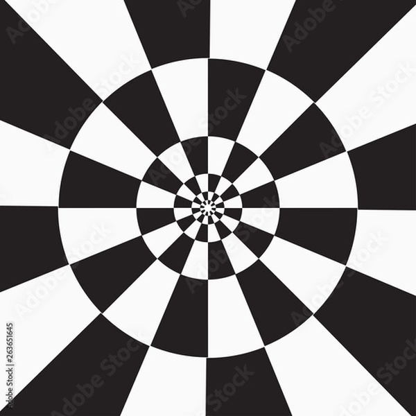 Obraz Black and white checkered backdrop