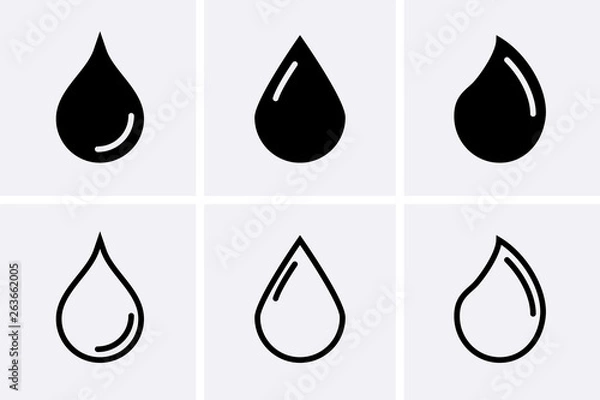 Fototapeta Water drop Icons