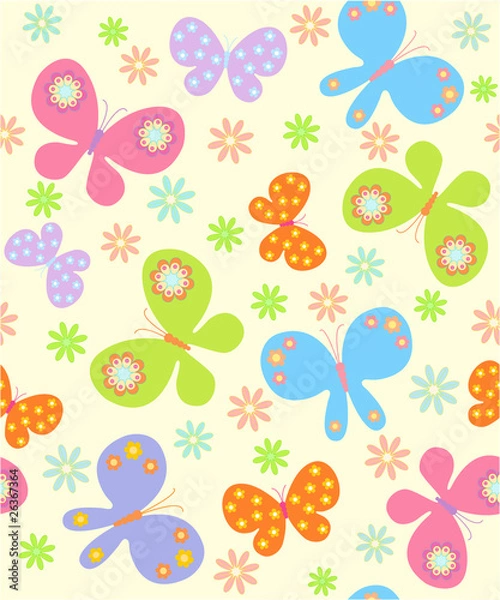 Fototapeta background with butterfly