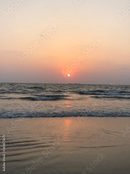 Obraz Sunset in India