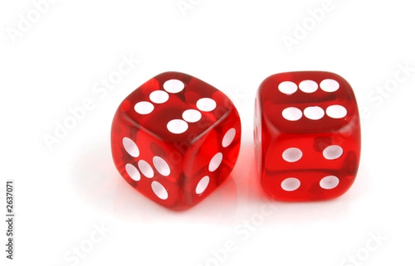 Fototapeta pair of sixes