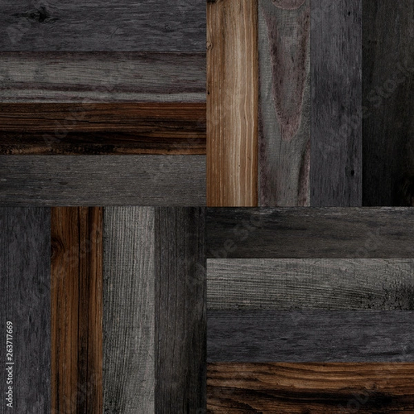 Obraz Dark parquet floor texture.
