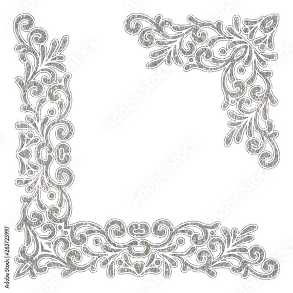 Fototapeta Elegant vintage vector corners