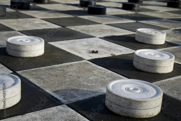 Fototapeta draught-board