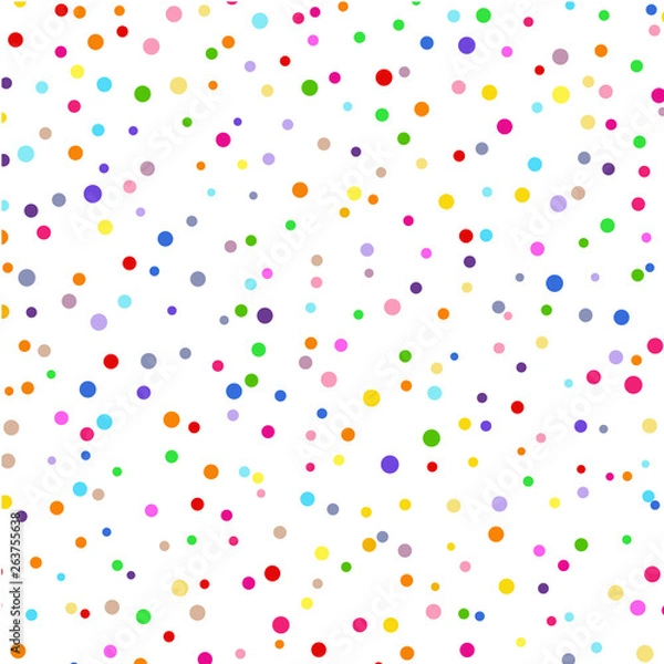 Obraz Multicolored confetti on a white background