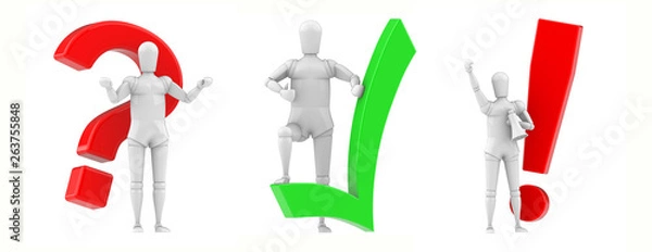 Fototapeta 3d men symblos