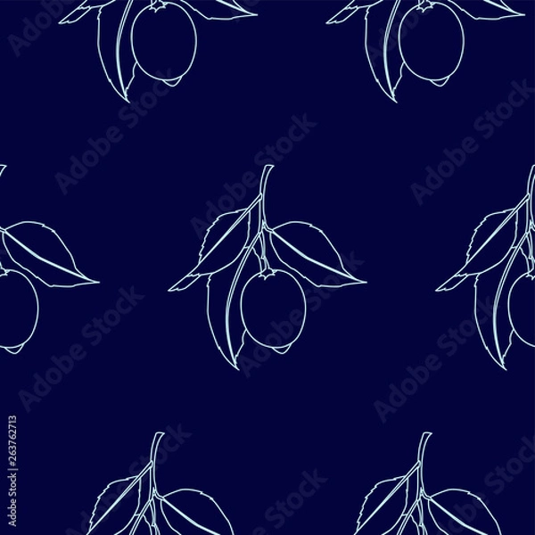 Fototapeta lemonseamlesslineche