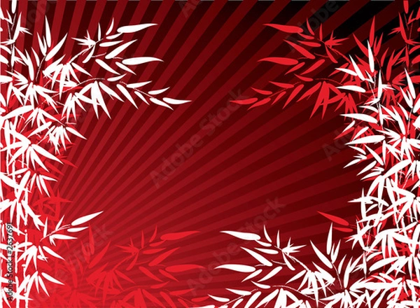 Obraz bamboo leaves.