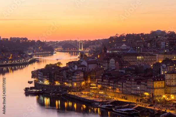 Obraz City at sunset