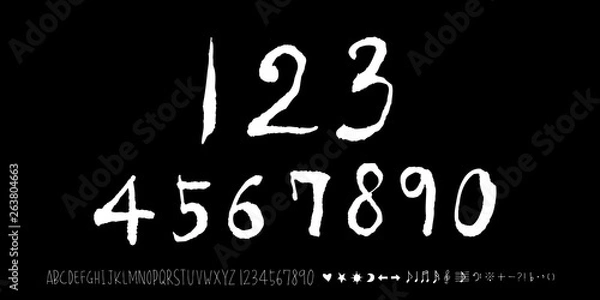 Fototapeta 벡터 문자 / 손으로 쓴 글씨체