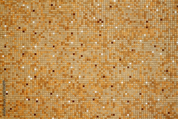 Obraz Small tan red mosaic tiles