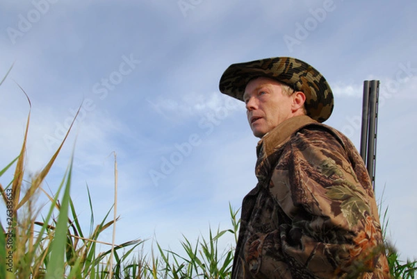 Obraz Hunter in the reeds
