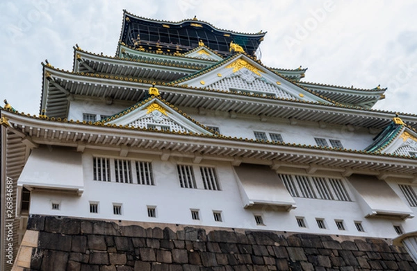 Obraz Osaka castle closeup