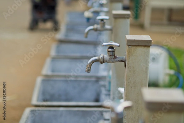 Fototapeta water tap, save water concept