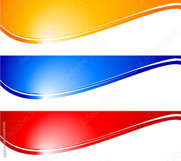 Obraz Abstract banners. Vector