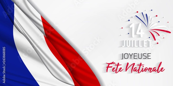 Obraz 14 Juillet - Fête Nationale. 14 juillet en France - fête nationale