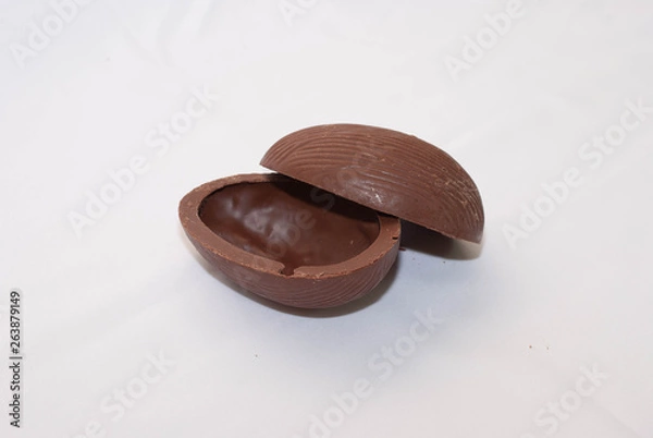 Fototapeta Opened chocolate easter egg