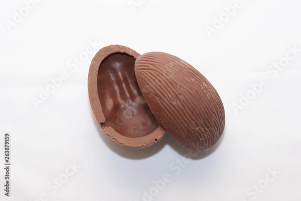 Fototapeta Opened chocolate easter egg