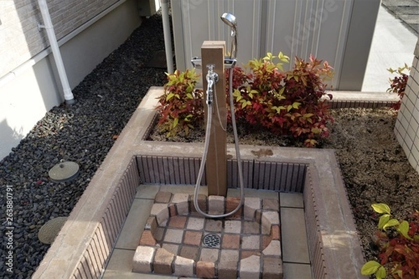 Obraz マンション（共同住宅）のペットの足洗い場