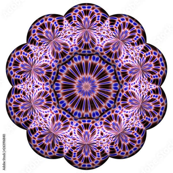 Obraz Rosette mit Muster - transparenter Background