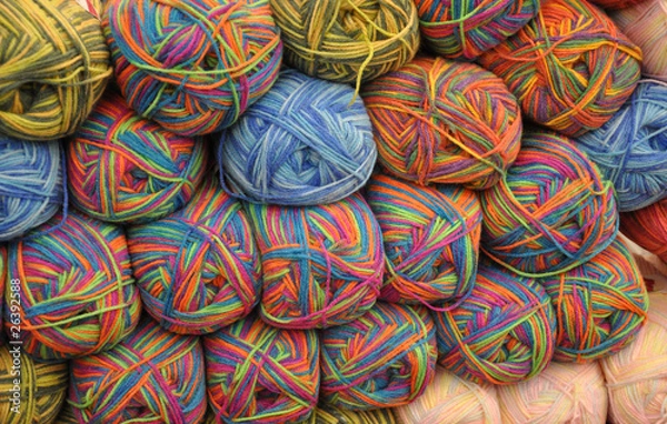 Obraz gomitoli di lana