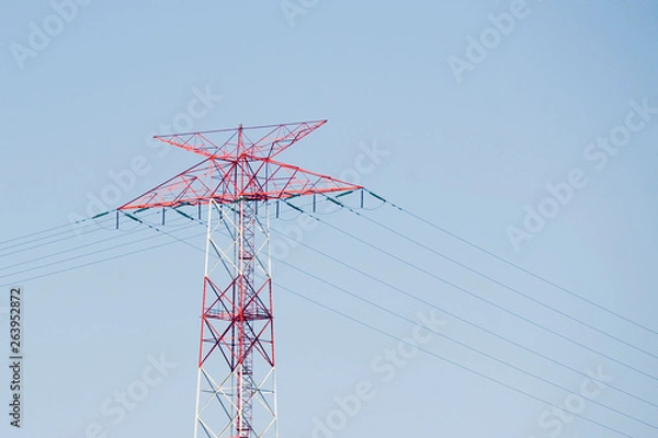 Fototapeta high voltage tower