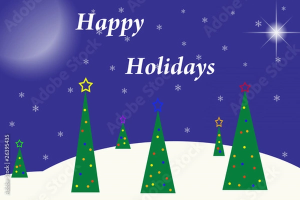 Obraz Happy Holidays Background