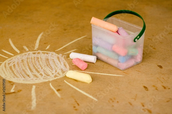 Obraz sidewalk chalk box