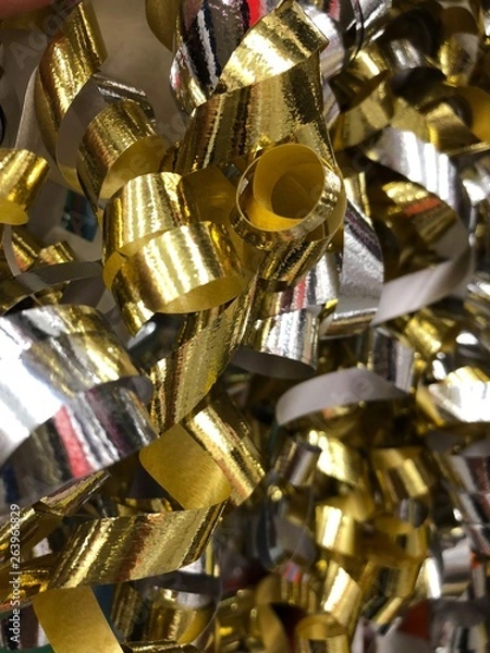 Fototapeta tinsel holiday texture background