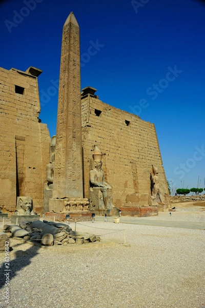 Obraz Luxor temple with obelisque