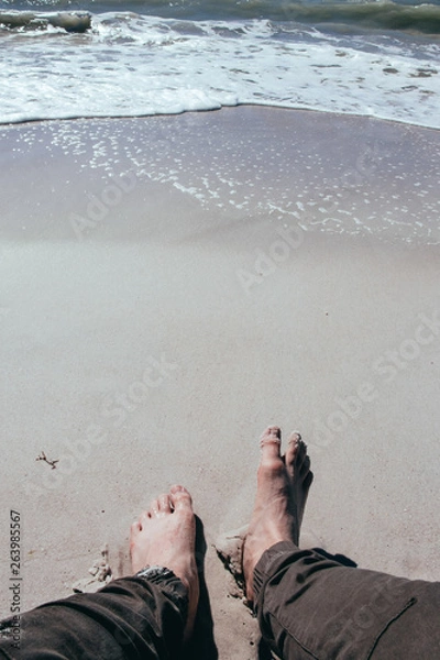 Obraz Feet in Sand