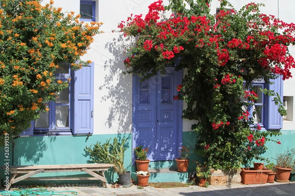 Obraz In einem griechischen Dorf