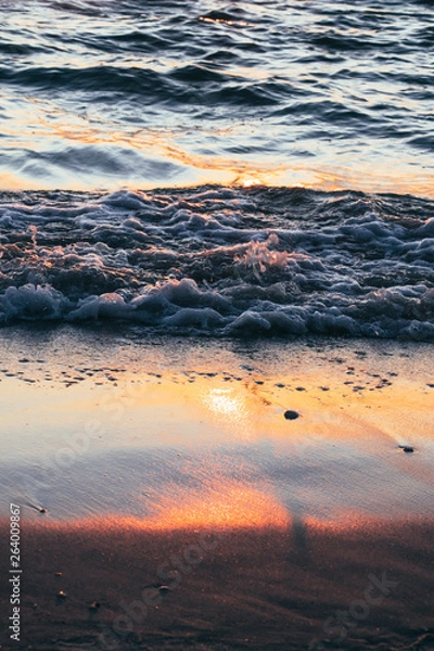 Obraz Ocean Waves at Sunset